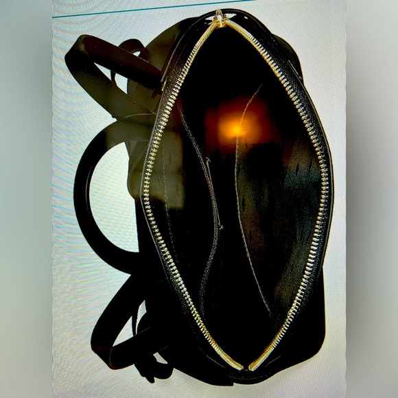 Kate Spade New York Saffiano Leather Dome Backpack (Black) New - Picture 1 of 2